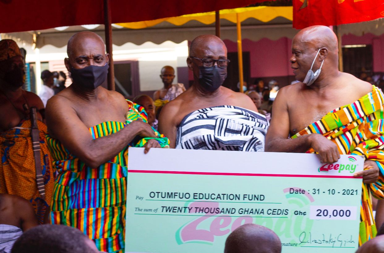Asantehene and Asanteman endorse Zeepay Mobile Money and its Managing Director Andrew Takyi-Appiah At Akwasidae